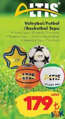 ALTİS VOLEYBOL/FUTBOL/BASKETBOL TOPU ALTİS VOLEYBOL/FUTBOL/BASKETBOL TOPU